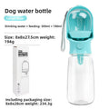 ペット用携帯ウォーターボトル 2in1 給水＆給餌 猫犬対応